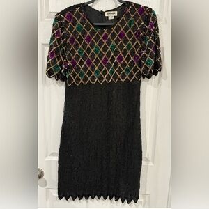 Mark & John by Gopal vintage Beaded Silk Dress